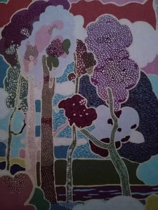 PROSPECT ROAD B - trees - Liberty Tana Lawn cotton approx  44 x 30 cm - Picture 1 of 4