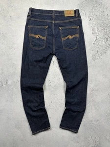 Jeans Nudie 31x30 Lean Dean Dry 16 inmersiones ribete japonés - Imagen 1 de 13