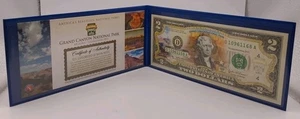 2003A $2 Commemorative Bank Note Colorized Grand Canyon National Park Note - Picture 1 of 5