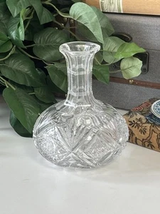 Hawkes NY American Brilliant Cut Glass Decanter 7"H x 6.5"W - Gently Used - Picture 1 of 5