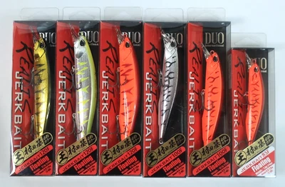 Lote de 6 DUO REALIS JERKBAIT 85F 7.3g/100F 13.7g/120F 17.1g Hajime Murata. Foto 1 de 4