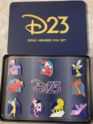 Juego de prendedores Disney D23 Gold Member - Lote de 10 prendedores edición limitada 2025 - Nuevo Foto 1 de 4