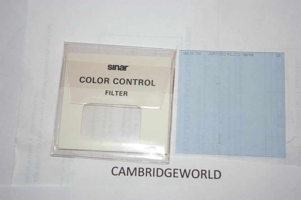 Sinar Filter Color Control 3x3" 547.93.820  75mmX75mm 82  NEW with FILTER CASE - Image 1 of 1