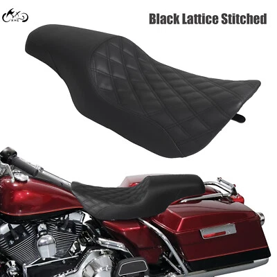 2-UP Driver Passenger Profiler Seat For Harley Road King 1997-2007 Street Glide Foto 1 de 4