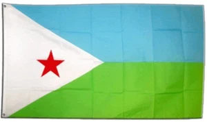 Fahne Dschibuti Flagge dschibutische Hissflagge 90x150cm - Picture 1 of 1