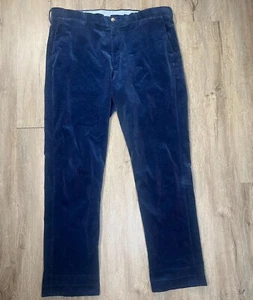 Polo Ralph Lauren Men's Corduroy Pants 40x32 Blue Navy Stretch Classic Fit - Picture 1 of 7