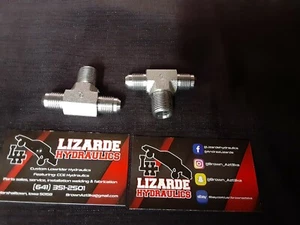 Lowrider hydraulics Tee fitting,  3/8" npt-#6 jic *2pcs - Bild 1 von 1