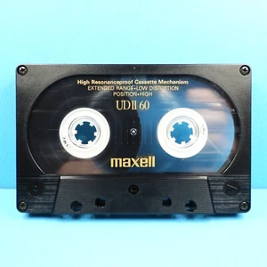 🍒 1x MAXELL UD II 60 * IEC II Type 2 * Tape Cassette Kassette кассета * 1988 - Bild 1 von 4