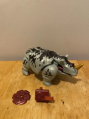 Transformers Beast Wars Rhinox Fox Kids w/ Saw Blade & Controller - 1999 Hasbro - Image 1 of 4