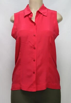 Классический женский топ Jaclyn Smith без рукавов 100% шелк розовый размер S - Изображение 1 из 4