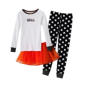 $32 NWT ☀HALLOWEEN☀ CARTERS 3PC SET Sz 4 4T DADDY'S UNDER MY SPELL Pajamas - Picture 1 of 1