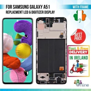 Numériseur d'écran tactile LCD de remplacement pour Samsung A51 A515F avec cadre - Photo 1 sur 4