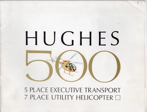 HUGHES 500 Elicottero Vintage 1965 Brochure Catalogo Pubblicità Aviazione - Foto 1 di 5