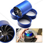 1xAir Intake Turbonator Dual Fan Turbine Gas Fuel Saver Turbo Supercharger Power