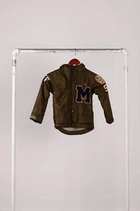 Denim Dungaree FW23 'Fur Lined Varsity Patch' Military Jacket (2023) - Picture 1 of 12