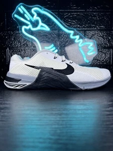 Nike Metcon 7 Scarpe Squat Uomo Crossfit Allenamento Palestra Sollevamento Nero Bianco - 12 - Foto 1 di 6