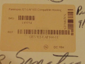 Panasonic HG ET-LAF100 compatible housing projector bulb  NEW Open box  (C27) - Picture 1 of 3