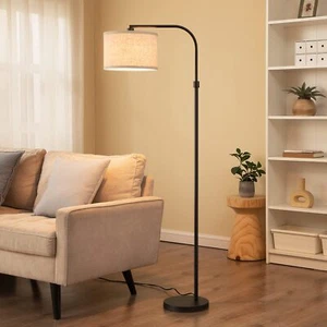 Modern Black Arched Floor Lamp, Metal Standing Arc Lamp with Foot Switch, Cor... - Picture 1 of 9