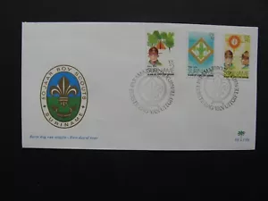 NETHERLANDS SURINAME, cover FDC 1974, 50th ann. boy scouts scouting - Picture 1 of 1