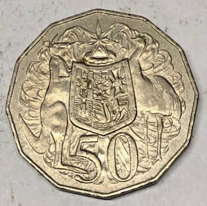 1984 Australia Coin 50 Cent 50c KM# 68 Queen Elizabeth II - Picture 1 of 2