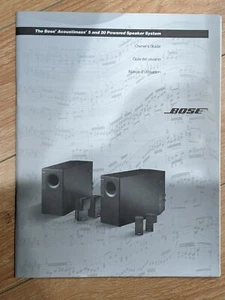 Bose Acoustimas 5 und 20 Powered Speaker System Handbuch OEM - Bild 1 von 3