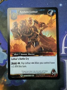 World of Warcraft TCG Timewalkers 1/30 Anduin Lothar Alternate Art Foil - Picture 1 of 2
