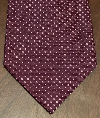 Corbata de cuello para hombre Saxony Collection rosa púrpura 100 % seda hecha en China Foto 1 de 4
