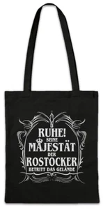 Seine Majestät Der Rostocker Hipster Bag Stofftasche Stoffbeutel Hansa Hanse - Bild 1 von 1