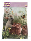 Spring Easter Garden Yard Flag Banner 12x18 Bunny Bunnies Butterfiles Flowers