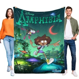 Amphibia Super Soft Flannel Throw Blanket for Bed Sofa All Season Gifts - Picture 1 of 7