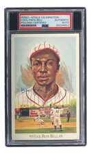 Cool Papa Bell Monarchs Signed 4x6 Perez-Steele Postcard PSA/DNA
