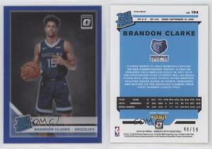 2019-20 Panini Donruss Optic Rated Blue Prizm /59 Brandon Clarke #194 Rookie RC
