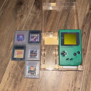 1989 Nintendo Game Boy green lot 5 Games- Home Alone Mortal Kombat Tetris /cases - Picture 1 of 11
