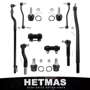 12Pc Front Drag Link Ball Joint Sway Bar Link Tierod For Ford F-250 F-350 SD 4WD - Picture 1 of 8