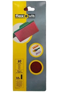 10 STK Schleifpapier für Schwingschleifer Körnung 80 93mm x 230mm ohne Löcher - Bild 1 von 2