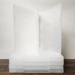 (25pc) 6-Disc Capacity Super Clear 14MM DVD Empty Cases With Wrap Around Sleeve - Picture 1 of 5