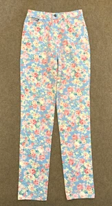 Jeans Gap Ferrat Para Mujer 10 Altos Cintura Alta Floral Rosa Hecho en EE. UU. Denim Vintage - Imagen 1 de 8
