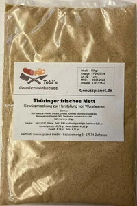 Thüringer frisches Mett Gewürzmischung 250gr. Wurstherstellung ohne Pökelsalz - Bild 1 von 1