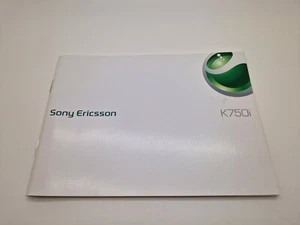 Nowy stary zapas Sony Ericsson K750i angielski przewodnik obsługi UK3POST - Zdjęcie 1 z 4