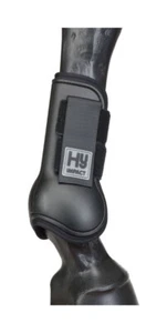 Hy Equestrian Tendon Boots Open Fronted Tendon Protection With Neoprene Lining - Picture 1 of 7
