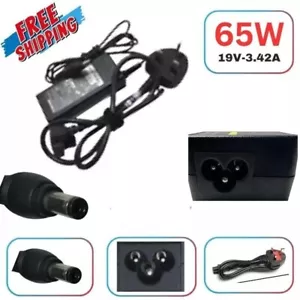 Genuine Toshiba Laptop Charger 19V - 3.42A 65W with Power Lead - Picture 1 of 6