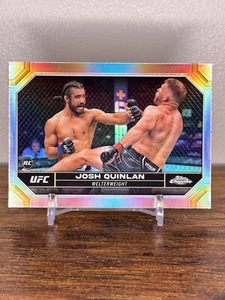 2024 Topps Chrome UFC Silver Refractor Josh Quinlan Rookie Card #76 - Picture 1 of 2