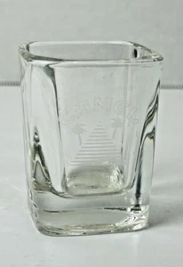 Camel Etched Square Shot Glass Cigarette Advertising Bar Collectible - Picture 1 of 7