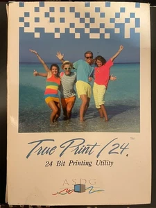 True Print / 24 *Rare* MIA Vintage Big Box Amiga Graphics Utility - Afbeelding 1 van 3