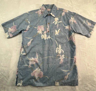 Camisa Pullover Barefoot in Paradise Para Hombres M Estampado Inverso Tríplica Hawaiana Foto 1 de 4