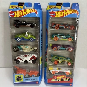 Mattel Hot Wheels Lets Race Netflix 5-Pack Set Of 2 Action & Street Beast New - Picture 1 of 13