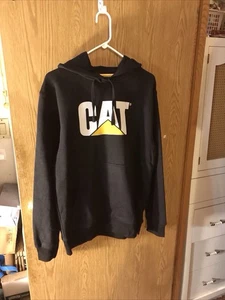 Caterpillar Herren Kapuzenpullover Gr. L schwarz Markenlogo, neu mit Etikett authentisch - Bild 1 von 8