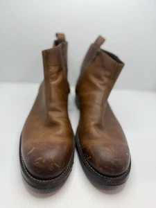 Wolverine Montague Zip 1000 Mile Men's US 10.5 D Chelsea Boots Brown Leather - Picture 1 of 10