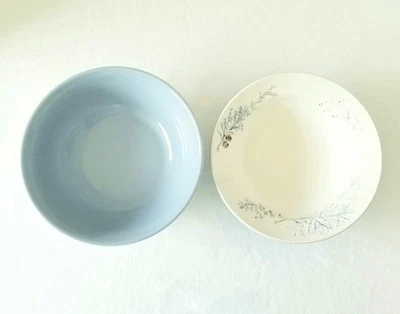 Two Pfaltzgraff Winter Frost 10" Vegetable Serving Bowls Polar Bear Made In USA - Image 1 of 4