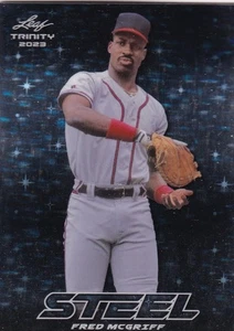 Tarjeta 2023 Leaf Trinity Steel Fred McGriff #S-27. nrmt-mt - Imagen 1 de 1